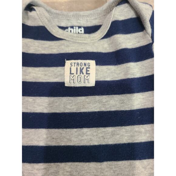 Child of mine by carters 0-3 months striped one piece - Picture 2 of 4